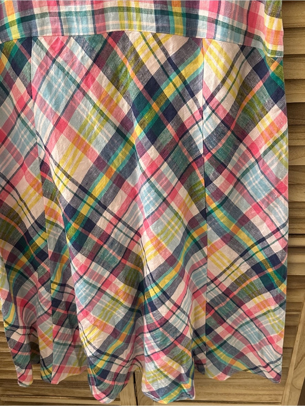 Boden Erma Madras Linen Maxi Dress size 10_NWT - Picture 7 of 8
